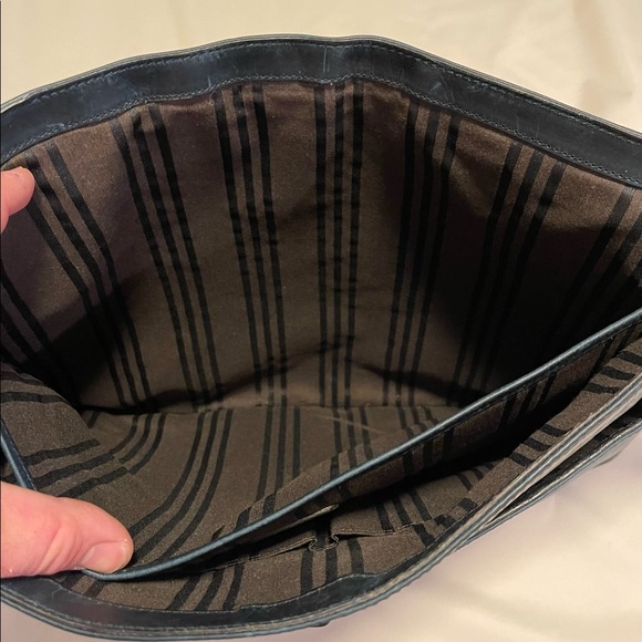 Men’s Frye Leather Messenger Bag - RARE BLUE COLOR - Picture 4 of 8